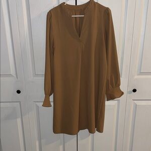 Elegant Tan Women's Dress